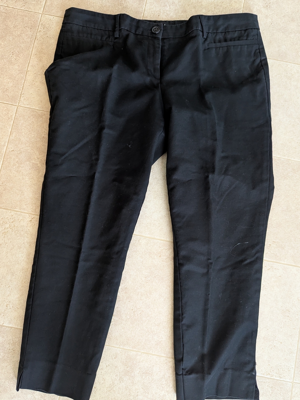 Dalia Black Classic Ankle Stretch Dress Pants